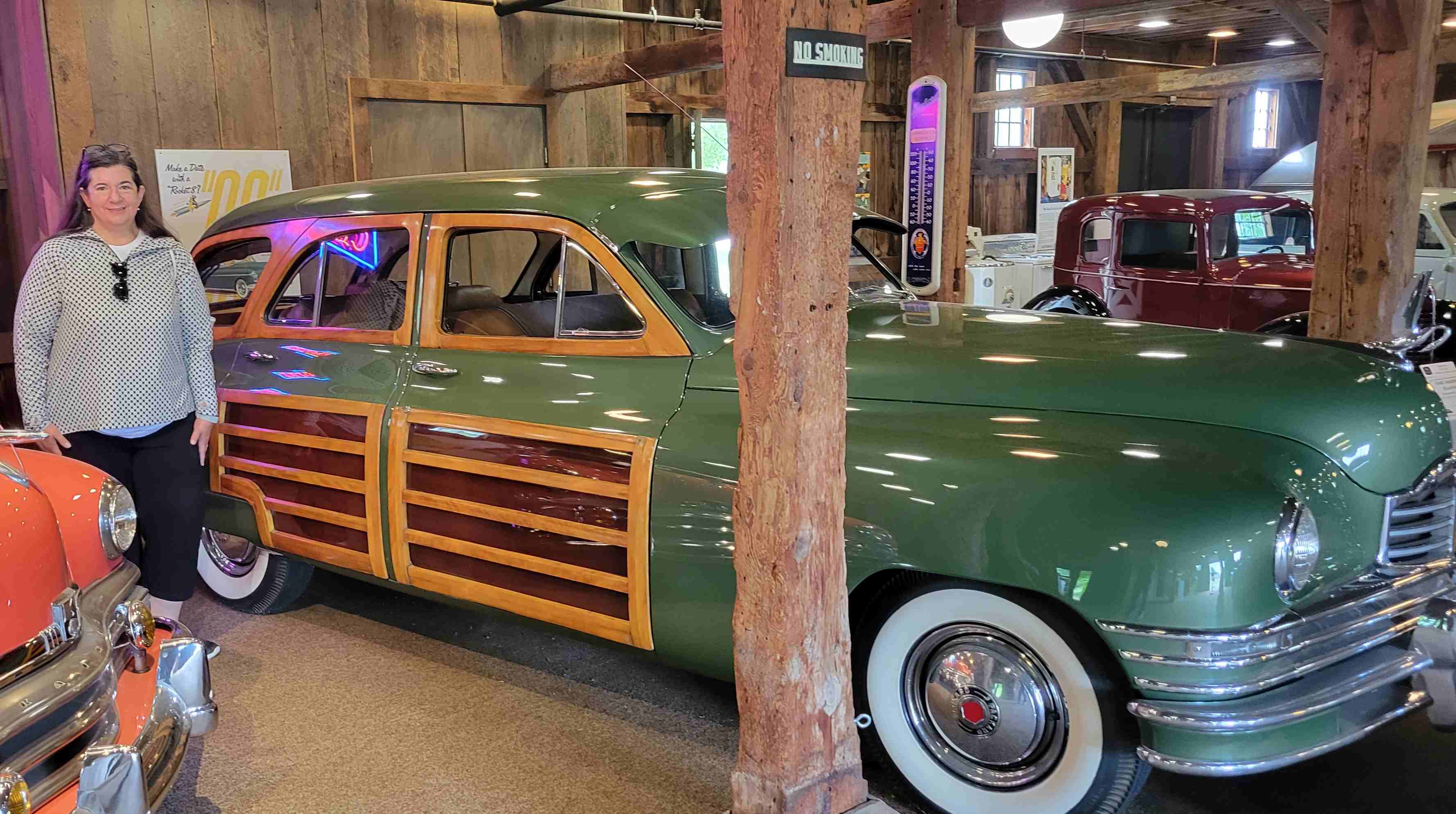 2022-06-01 Gilmore Car B w 1948 Packard Woodie.jpg